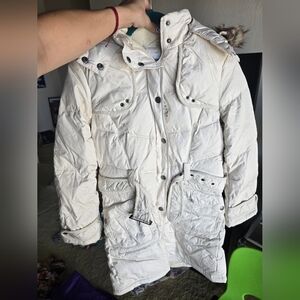 Women's White Quilted Jacket